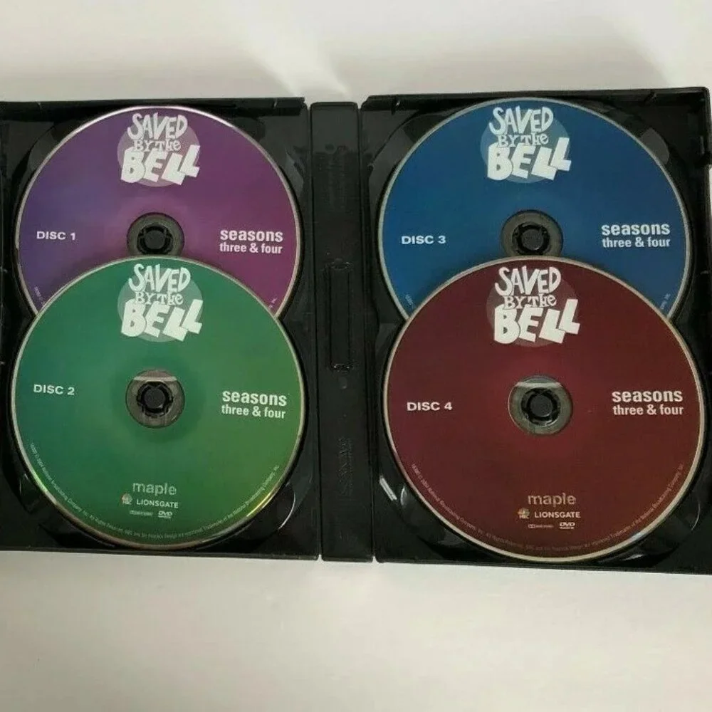 Saved by The Bell DVD Lot Season 1 to 2 & 3 to 4 Box Set Dustin Diamond 2003 - Picture 4 of 4